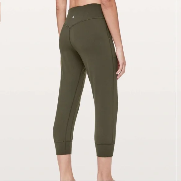 Lululemon Align Jogger Crop 23" 4/XS Dark Olive Green Cropped Pants Leggings OG - Picture 8 of 16